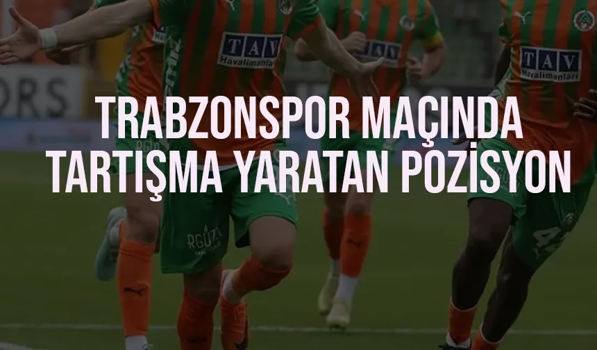 Trabzonspor maçında tartışma yaratan pozisyon...