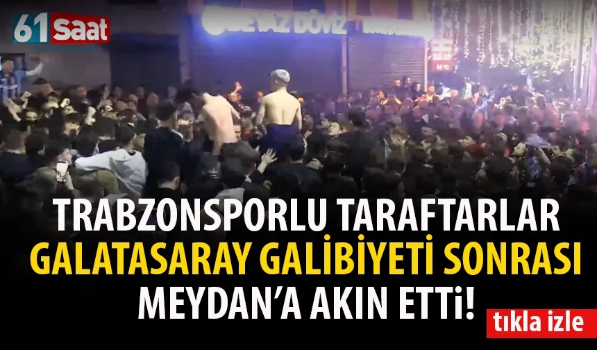 Trabzonsporlu taraftarlar Galatasaray maçı sonrası Meydan'a akın etti...
