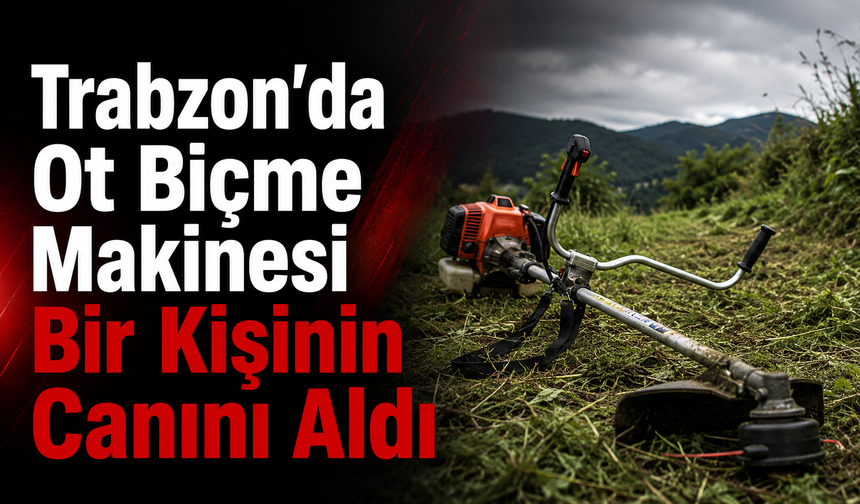 Trabzon’da ot biçme makinesi bir Kişinin canını aldı!