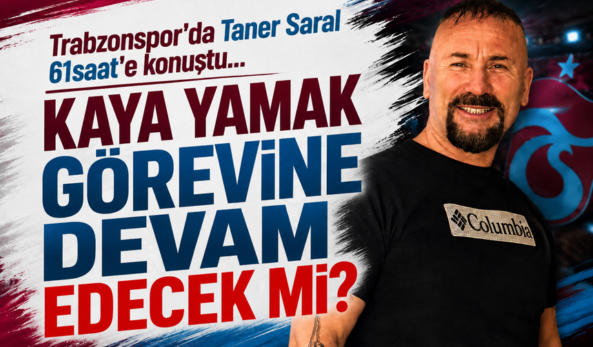 Trabzonspor'dan Kaya Yamak iddialarına cevap geldi! Görevine devam edecek mi?