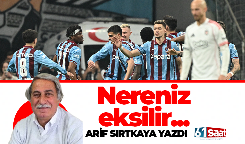 Nereniz eksilir...