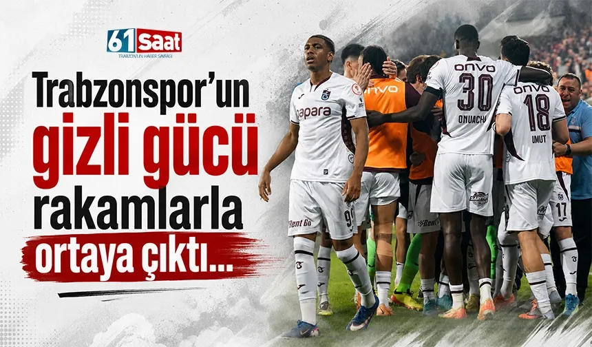 Trabzonspor'un gizli gücü rakamlarla ortaya çıktı...