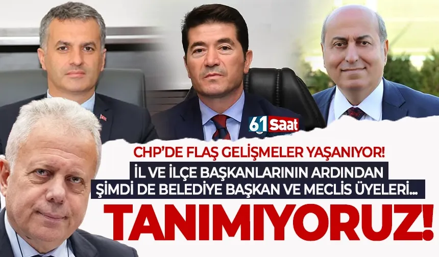 CHP Trabzon'da Belediye Başkan ve Meclis Üyeleri imzalayarak yayınladı...