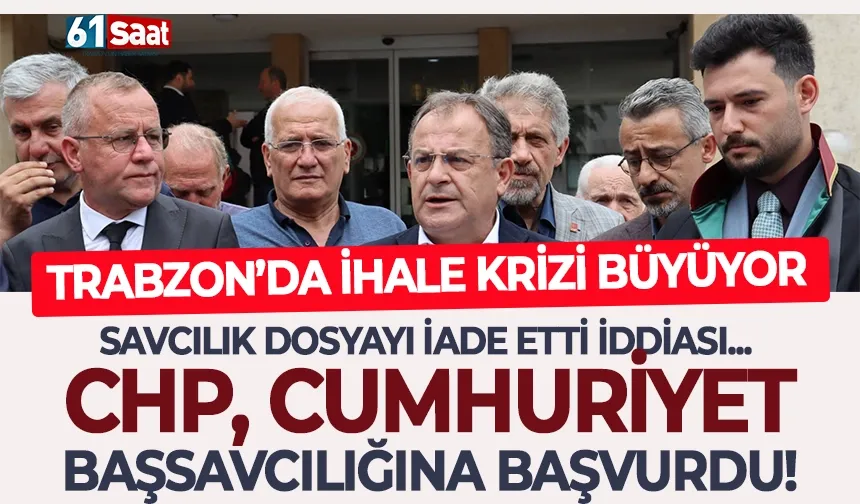 Trabzon'da ihale krizi büyüyor.. Savcılığa yeni başvuru yaptılar