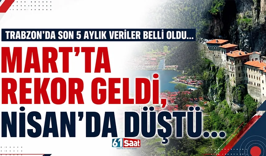 Trabzon'da son 5 aylık veriler belli oldu! Nisanda düştü, Mart'ta yerli rekoru geldi...