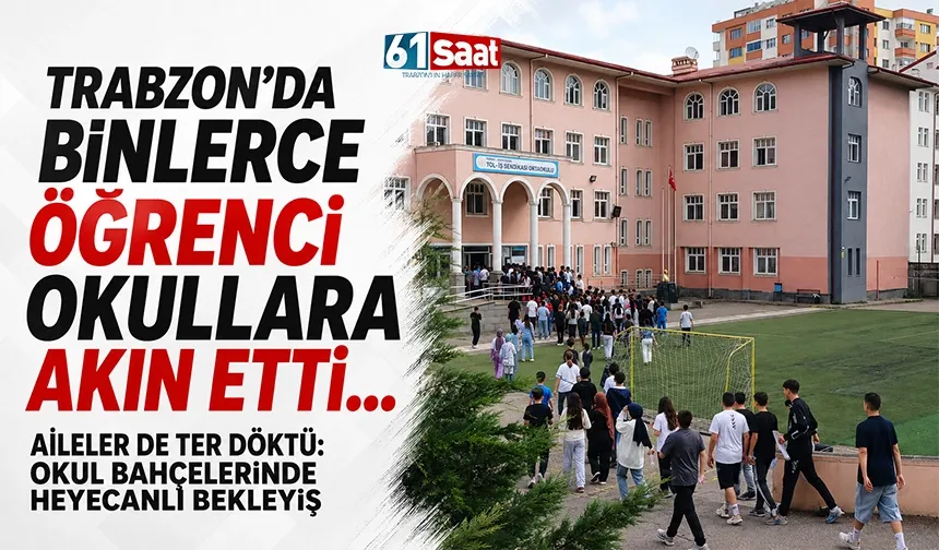 Trabzon'da LGS maratonu başladı! Bugün gelecekleri için ter döküyorlar...