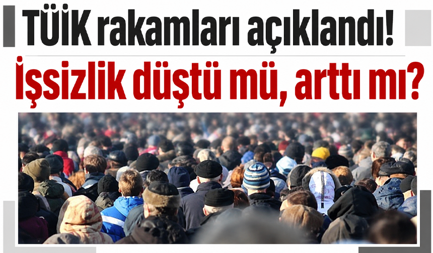 TÜİK rakamları açıklandı! İşsizlik düştü mü, arttı mı?