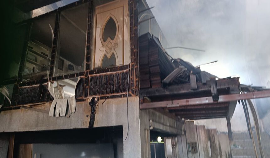 Ordu'da mobilya atölyesinde yangın