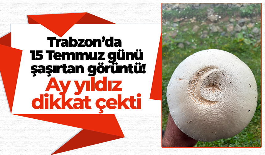Trabzon’da 15 Temmuz günü şaşırtan görüntü! Ay yıldız dikkat çekti