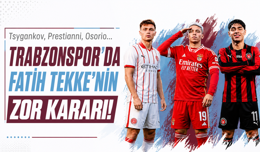 Trabzonspor’da kanat transferi için üçlü gündem! Kararı Fatih Tekke verecek