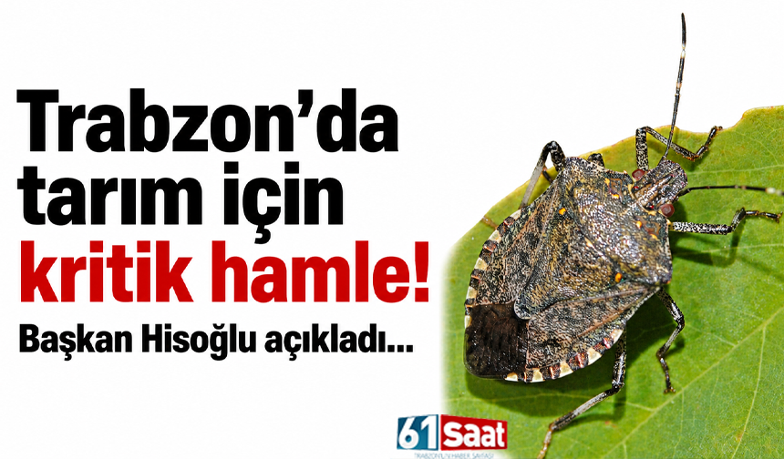 Trabzon’da tarım için kritik hamle! Başkan Hisoğlu açıkladı...